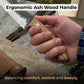 Hand-Forged Bushcraft Knife, 17 cm (6.7 inches) with leather sheath