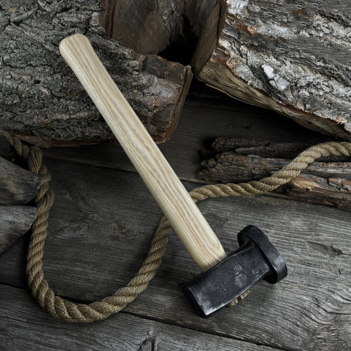Hand-Forged Double Blacksmith's Hammer, 1.5 kg (3.3 lbs)