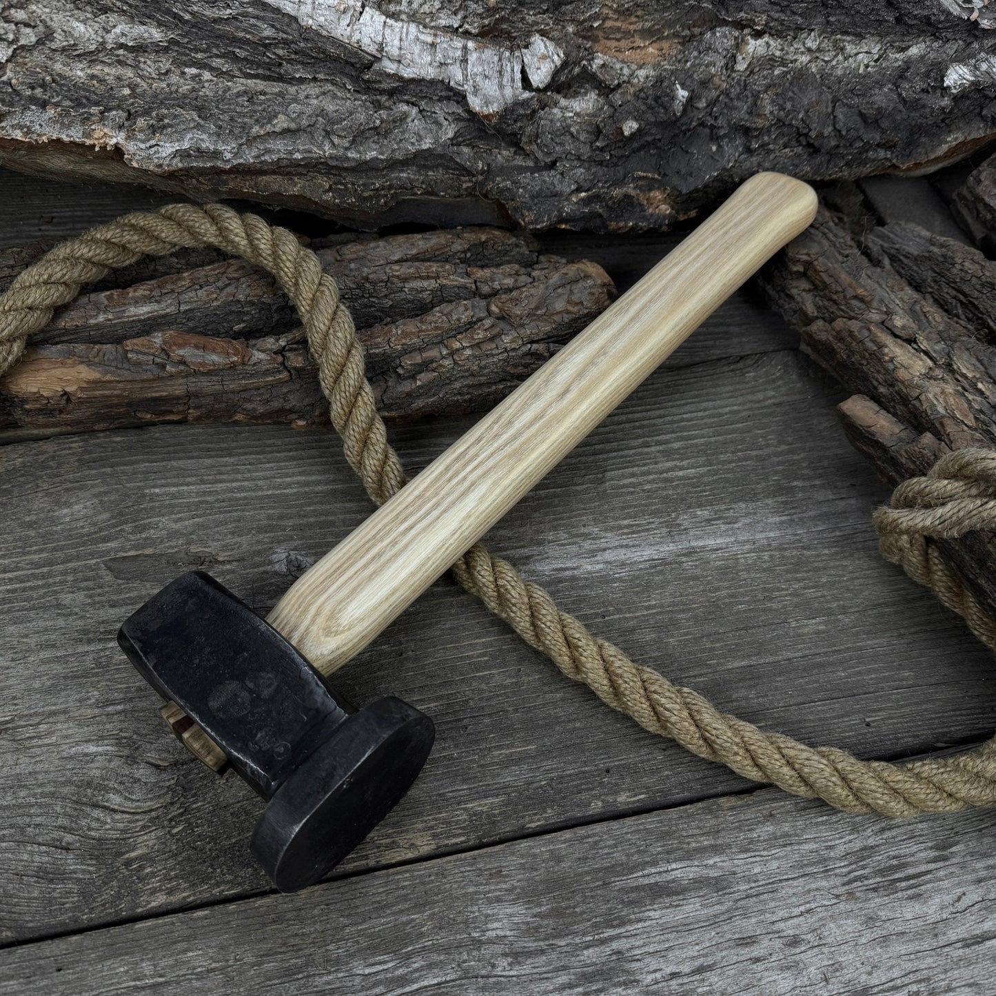 Hand-Forged Double Blacksmith's Hammer, 1.5 kg (3.3 lbs)