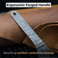 Hand-Forged Kiridashi Knife, 14 cm (5.51 inches) with Leather Sheath