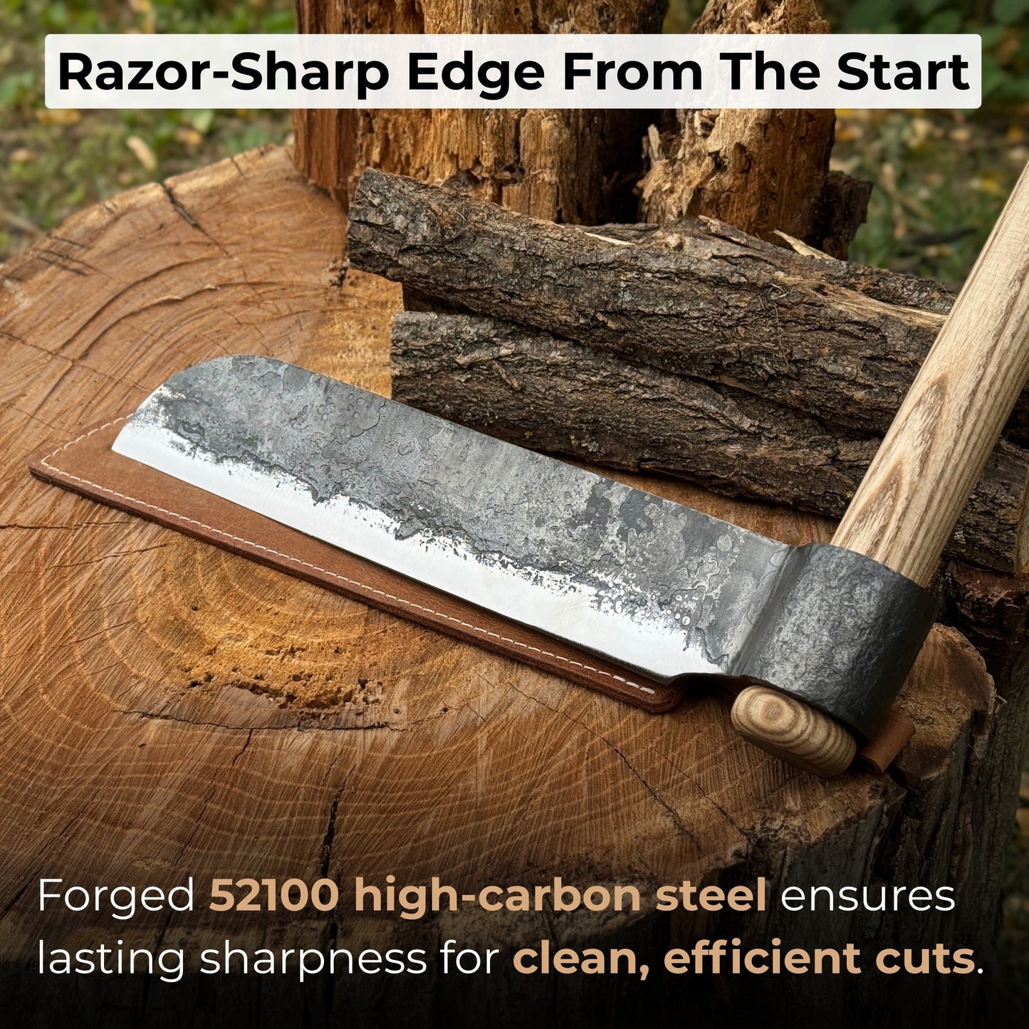 Hand-Forged Splitting Froe, Blade - 25.5 cm (10 inches)