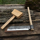 Splitting Froe with Wooden Mallet