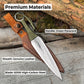 Hand-Forged Throwing Knife – 23 cm (9 in) with Leather Belt Sheath