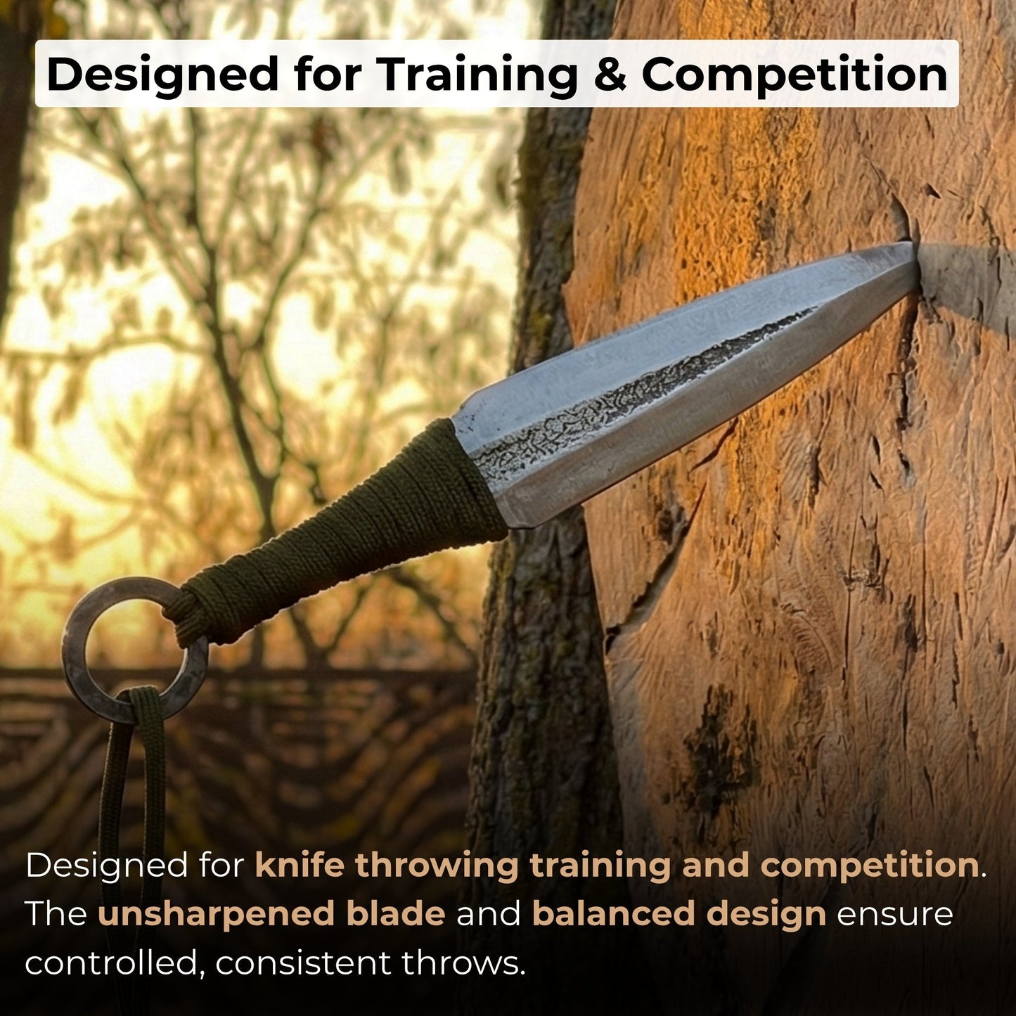Hand-Forged Throwing Knife, 23 cm (9 inches)