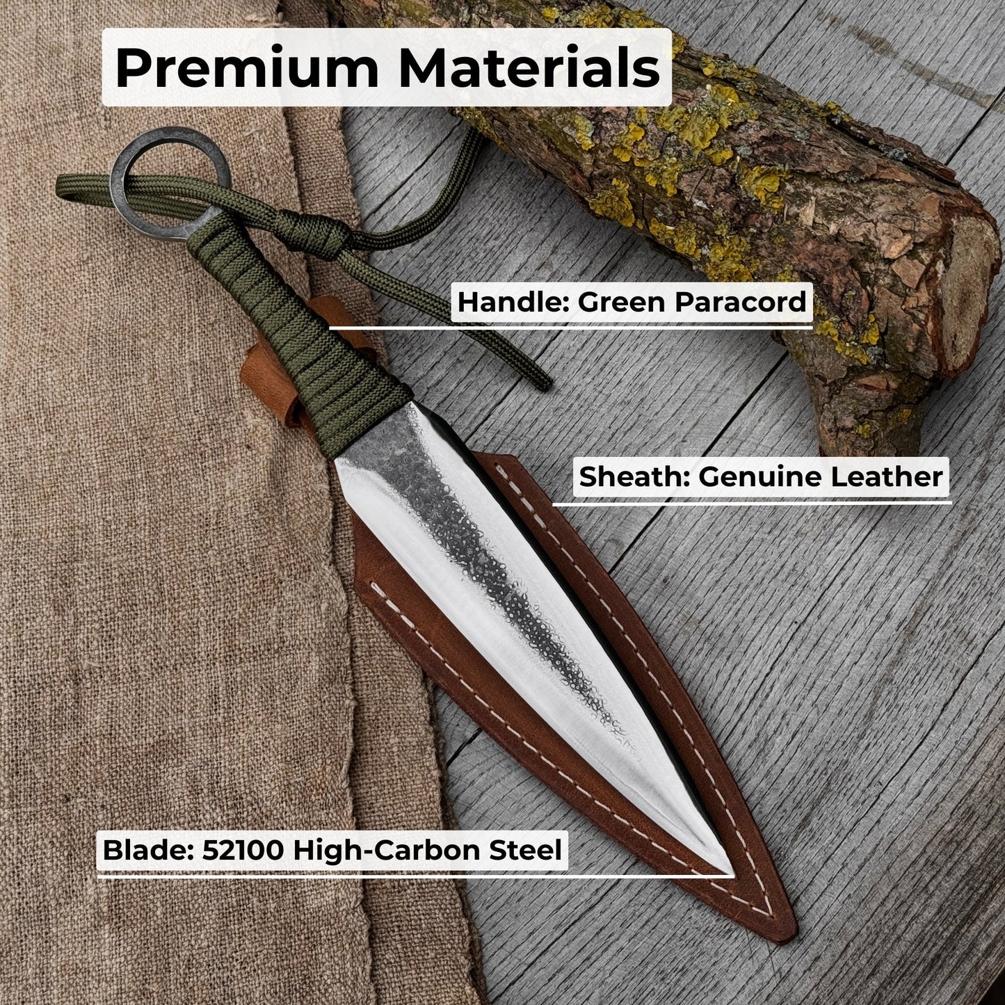 Hand-Forged Throwing Knife, 23 cm (9 inches)