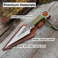 Hand-Forged Throwing Knife with Leather Belt Sheath, 16 cm (6.3 inches)