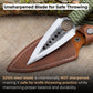 Hand-Forged Throwing Knife with Leather Belt Sheath, 19 cm (7.48 inches)