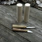 Hand-Forged Wood Carving Tool Set with Wooden Blanks WS9
