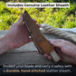 Hand-Forged Yakut Knife with Leather Sheath, 9.5 cm (3.74 inches)
