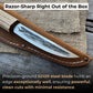 Hand-Forged Yakut Knife with Leather Sheath, 9.5 cm (3.74 inches)