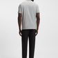 Boss Green Contrast Logo Tee - Grey