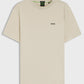 Boss Green Contrast Logo Tee - Beige