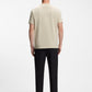 Boss Green Contrast Logo Tee - Beige