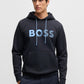 Boss Soody Tape Logo Hoodie - Navy