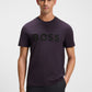 Boss Green Iconic Zone Tee - Dark Purple