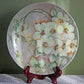 Bavarian Porcelain Plate, Hand-Painted Cherry Blossom Decor, Buckmaster