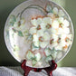 Bavarian Porcelain Plate, Hand-Painted Cherry Blossom Decor, Buckmaster