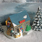 Dickens Christmas Towne Frost’s Ice House – Hand-Painted Porcelain Village Building with Light Kit, Holiday Decor