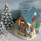 Dickens Christmas Towne Frost’s Ice House – Hand-Painted Porcelain Village Building with Light Kit, Holiday Decor