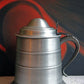 Vintage Ice Bucket with Lid and Plastic Insert - Metal Jug with Ornate Handle