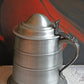 Vintage Ice Bucket with Lid and Plastic Insert - Metal Jug with Ornate Handle