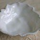 Antique Westmoreland Milk Glass Bowl with Embossed Grapes & Vines Motif and Scalloped Edge. White Oval Serving Dish. Table Kitchen Decor.