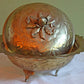Hand Hammered Brass Bowl with Acorn Knob