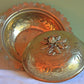 Hand Hammered Brass Bowl with Acorn Knob