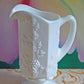 Vintage Hobnail Milk Glass Pitcher, 64 oz