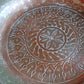 Antique Indian Hammered Copper Bowl – Large Hand-Pounded Tinned Rustic Pan