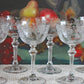 Tiffin-Franciscan Wine Goblets. Etched June Night Pattern. Collectible Stemware. Set of 6. Modern Farmhouse. French Country. House Beautiful