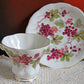 Vintage Royal Albert Bone China Cup and Saucer: Harvest Grapes Design