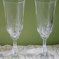 Vintage Crystal Stemware Glasses - Set of 8, Ornate Stem Barware