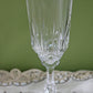 Vintage Crystal Stemware Glasses - Set of 8, Ornate Stem Barware