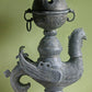 Antique Bronze Bird Incense Burner, Asian Ritual Vessel