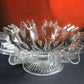Vintage Depression Glass Bowl, Cabinet Display, Ruffled Edge