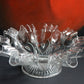 Vintage Depression Glass Bowl, Cabinet Display, Ruffled Edge