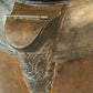 Antique Manning Bowman Copper Pewter Coffee Pot, Ornate Lid - Rustic Decor