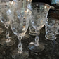 Rogaska Crystal Wine or Water Goblet with Gallia Gold Pattern. Replacements.