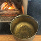 Antique Copper Cauldron. Large Hand Pounded Bucket with Wrought Iron Handle. Hand Hammered Fire Wood Scuttle. Rustic Home Decor.