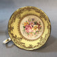 Vintage Grosvenor Tea Cup Set, Yellow Floral English Bone China
