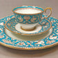 Crown Staffordshire Ellesmere Tea Cup and Saucer. Amazing Set with Repousse Detail ing, Number 14962 .