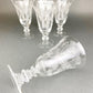 Antique Tiffin Franciscan Juice Glasses, Etched Cherokee Rose Pattern, Set of 5