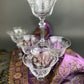 Vintage Tiffin Franciscan Champagne Stemware. Cherokee Rose Motif. Set of 8 Stunning Etched Champagne Glasses. Fine Dining. Fancy Barware.