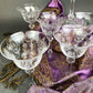 Antique Tiffin Franciscan Champagne Glasses in Cherokee Rose Pattern - Set of 6