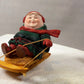 Department 56 Monks Christmas Figurines. Set of Three Merry Makers: Sebastian, Sigmond, Solomon