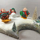 Department 56 Monks Christmas Figurines. Set of Three Merry Makers: Sebastian, Sigmond, Solomon