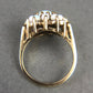 Vintage 10k Gold Cluster Ring with 13 Opal Stones.
