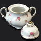 Antique Bavarian Teapot, Coffee Pot, Creamer, Sugar Bowl Set by Hertel Jacob Porcelain Co.