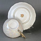 Vintage Royal Sealy Japan Lusterware Teacup and Saucer - Yellow & Gold Iridescent MCM